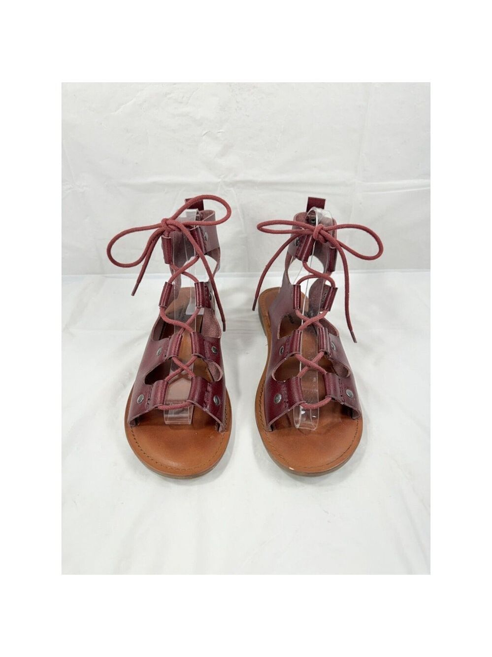 American Eagle Brick Red Strappy Gladiator Sandals Women's Size 8